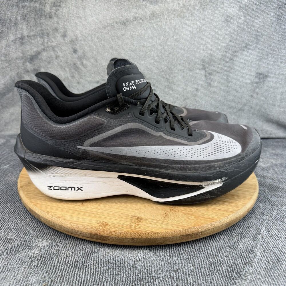 Nike Zoom Fly Shoes Mens Size 12 Black Gray ZoomX Running Sneakers FN8454-001